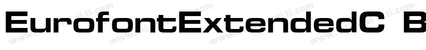 EurofontExtendedC Bold Italic字体转换